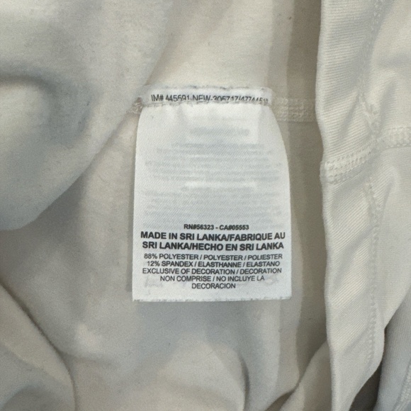 Nike Pro Dri Fit Long Sleeve Top Turtle Neck Cream Size Medium Activewear - Picture 7 of 8